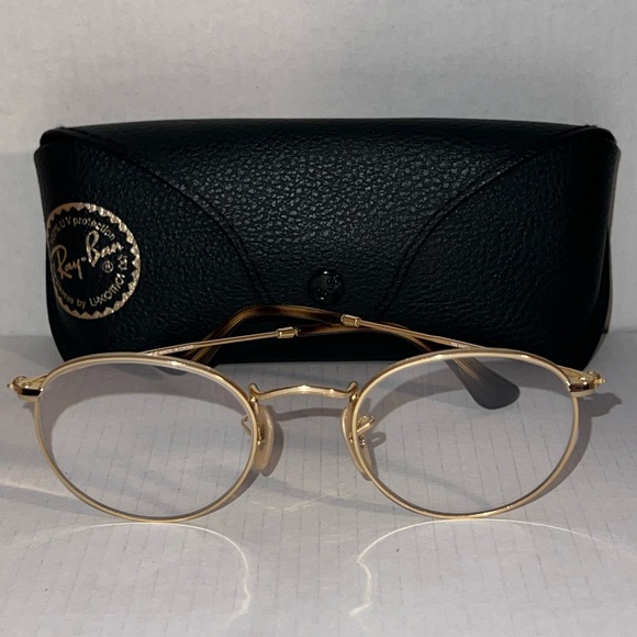Ray-Ban RB3447V - Round Metal - Polished Arista Gold - Sunglasses